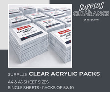 Clear Acrylic Surplus Sheets