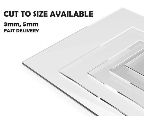 Clear perspex acrylic sheet - clear,